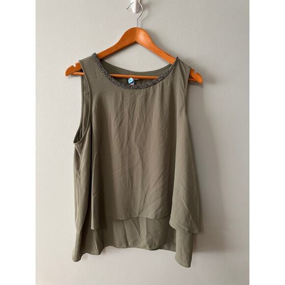 Womens Size XL JUICY COUTURE OLIVE ARMY GREEN EMBELLISHED JEWELED RHINESTONE - Picture 1 of 5